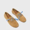 Chaussures bateau en daim