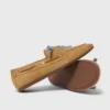 Chaussures bateau en daim