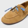 Chaussures bateau en daim