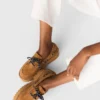 Chaussures bateau à semelle compensée en daim Chaussures bateau à semelle compensée en daim