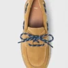 Chaussures bateau à semelle compensée en daim Chaussures bateau à semelle compensée en daim