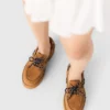 Chaussures bateau à semelle compensée en daim Chaussures bateau à semelle compensée en daim