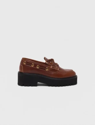 Chaussures bateau à semelle épaisse