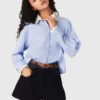 Chemise avec col bijou amovible