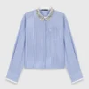 Chemise avec col bijou amovible