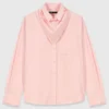 Chemise avec foulard amovible
