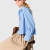 Chemise brodée avec dos plissé Chemise brodée avec dos plissé