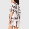 Chemise brodée à manches courtes