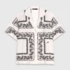 Chemise brodée à manches courtes