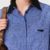 Chemise à col amovible avec strass Chemise à col amovible avec strass