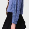 Chemise à col amovible avec strass Chemise à col amovible avec strass
