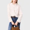 Chemise courte brodée Chemise courte brodée