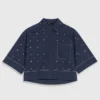 Chemise courte à clous Chemise courte à clous
