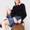 Chemise courte en popeline Chemise courte en popeline