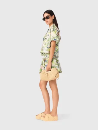 Chemise courte à motifs
