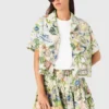 Chemise courte à motifs Chemise courte à motifs