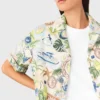 Chemise courte à motifs Chemise courte à motifs