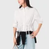 Chemise en coton avec strass Chemise en coton avec strass