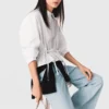 Chemise en coton avec strass Chemise en coton avec strass