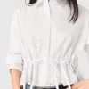 Chemise en coton avec strass Chemise en coton avec strass