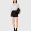 Chemise à strass avec cravate amovible Chemise à strass avec cravate amovible