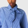 Chemise à strass avec cravate amovible Chemise à strass avec cravate amovible
