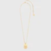 Collier avec plaque représentant le signe du zodiaque