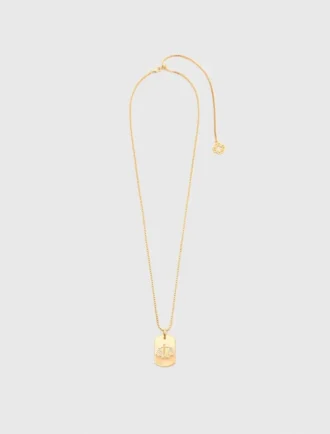 Collier avec plaque représentant le signe du zodiaque