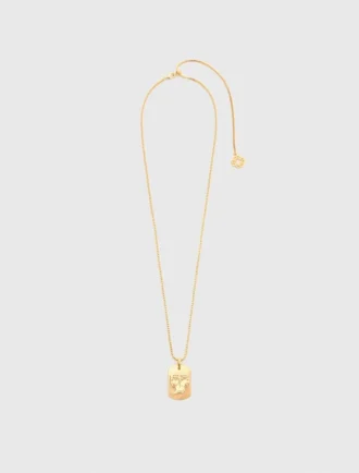 Collier avec plaque représentant le signe du zodiaque Collier avec plaque représentant le signe du zodiaque