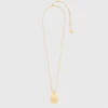Collier avec plaque représentant le signe du zodiaque