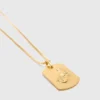 Collier avec plaque représentant le signe du zodiaque Collier avec plaque représentant le signe du zodiaque