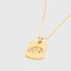 Collier avec plaque représentant le signe du zodiaque Collier avec plaque représentant le signe du zodiaque