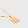 Collier avec plaque représentant le signe du zodiaque