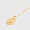 Collier avec plaque représentant le signe du zodiaque Collier avec plaque représentant le signe du zodiaque