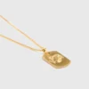 Collier avec plaque représentant le signe du zodiaque