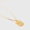 Collier avec plaque représentant le signe du zodiaque Collier avec plaque représentant le signe du zodiaque