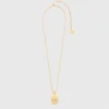 Collier avec plaque représentant le signe du zodiaque