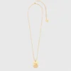 Collier avec plaque représentant le signe du zodiaque