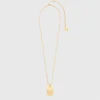 Collier avec plaque représentant le signe du zodiaque
