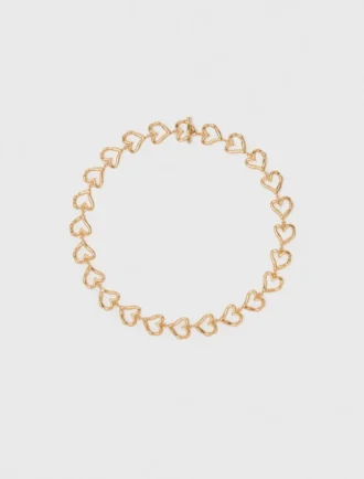 Collier cœur plaqué or
