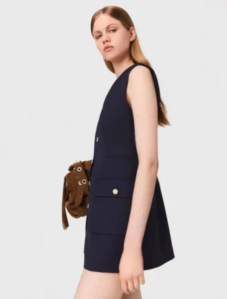 Combinaison en mélange de laine à effet superposé Combinaison en mélange de laine à effet superposé
