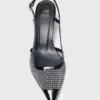 Escarpins en maille avec strass Escarpins en maille avec strass