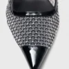 Escarpins en maille avec strass Escarpins en maille avec strass