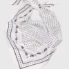 Foulard en soie imprimé 90 x 90 Foulard en soie imprimé 90 x 90
