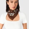 Foulard en soie imprimé bandana Foulard en soie imprimé bandana