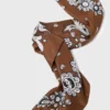 Foulard en soie imprimé bandana Foulard en soie imprimé bandana