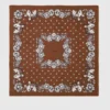 Foulard en soie imprimé bandana Foulard en soie imprimé bandana