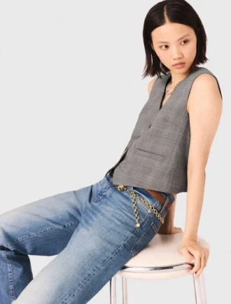 Gilet sur mesure à carreaux Gilet sur mesure à carreaux