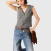 Gilet sur mesure à carreaux Gilet sur mesure à carreaux
