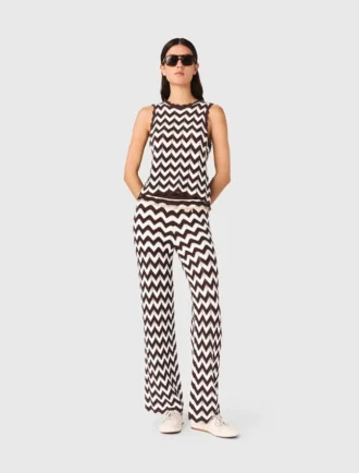Haut au crochet en zigzag